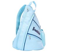 Franklin Sports Sacs de pickleball - Sac à dos en bandoulière pour équipement + équipement - Sac de pickleball pour homme et femme - Peut contenir des pagaies, des pickleballs + accessoires - Bleu