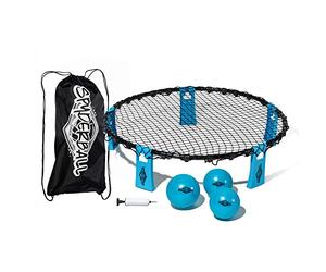 Franklin Sports Spyderball Ensemble de jeu - Comprend 3 balles, un étui de transport et des règles - Joué à l'extérieur, à l'intérieur, dans la cour, la pelouse, la plage - Filet étanche durable