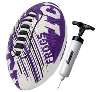 Franklin Sports TCU Horned Frogs Foam Football - Youth Mini Football pour enfants - Ballon de football junior en mousse souple - Spacelace Easy Grip Cover - Ballon de football parfait pour les enfants