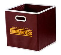 Franklin Sports Washington Commanders NFL Panier de Rangement - Cube Pliable + Panier de Rangement - Bureau NFL Chambre + Décoration Salon - Panier de Rangement Pliable pour Les Fans de NFL - 27,9