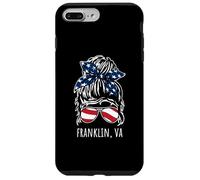 Franklin VA Messy Hair Bun Ribbon Lunettes de Soleil Coque pour iPhone 7 Plus/8 Plus