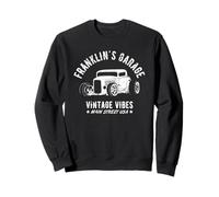 Franklin's Garage Hotrod Voiture Classique Design Personnalisé Sweatshirt