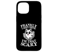 Frankly I Don't Think Im That Scary Cute Ghost Cat Halloween Coque pour iPhone 15