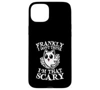 Frankly I Don't Think Im That Scary Cute Ghost Cat Halloween Coque pour iPhone 15 Plus