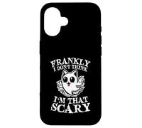 Frankly I Don't Think Im That Scary Cute Ghost Cat Halloween Coque pour iPhone 16