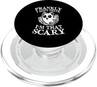 Frankly I Don't Think Im That Scary Cute Ghost Cat Halloween PopSockets PopGrip pour MagSafe