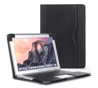 Frankmate Compatible avec MacBook Air 13", étui en cuir synthétique pour MacBook M1 A2337 A2179 A1932 2018-2021, avec poche d'aération et porte-stylo