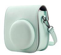 Frankmate Étui Compact en Cuir synthétique pour Appareil Photo Fujifilm Instax Mini 11/9/8/8+, Vert Clair, Étui Instax