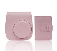 Frankmate Étui pour Appareil Photo instantané Compatible avec Fujifilm Instax Mini 11/9/8/8+ Sac en Cuir PU avec Poche et bandoulière réglable Mini Album Photo