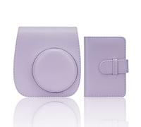 Frankmate Étui pour Appareil Photo instantané Compatible avec Fujifilm Instax Mini 11/9/8/8+ Sac en Cuir PU avec Poche et bandoulière réglable Mini Album Photo