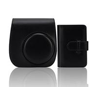 Frankmate Étui pour Appareil Photo instantané Compatible avec Fujifilm Instax Mini 11/9/8/8+ Sac en Cuir PU avec Poche et bandoulière réglable Mini Album Photo