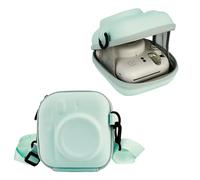 Frankmate Étui rigide en EVA compatible avec appareil photo Fuji Instax Mini 12/11/9/8/7+/7s/90/99/40/25/26/50/70, sac de rangement pour appareil photo instantané Fujifilm Mini avec bandoulière