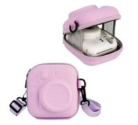 Frankmate Étui rigide en EVA compatible avec appareil photo Fuji Instax Mini 12/11/9/8/7+/7s/90/99/40/25/26/50/70, sac de rangement pour appareil photo instantané Fujifilm Mini avec bandoulière