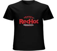 Franks Red Hot Sauce Logo Cool Food Brand Men's T Shirt Unisex Tee Black XXL