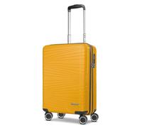 Franky Dallas 3.0 Valise rigide à 4 roulettes, Jaune, Koffer S 55 cm, Valise à double roulettes et serrure TSA