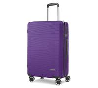 Franky Dallas 3.0 Valise rigide à 4 roulettes, pourpre, Koffer M 65 cm erweiterbar, Valise à double roulettes et serrure TSA