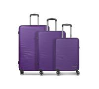 Franky Dallas 3.0 Valise rigide à 4 roulettes, pourpre, Kofferset (3-teilig), Valise à double roulettes et serrure TSA