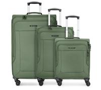 Franky Valise de cabine pour homme et femme | Petite valise cabine à roulettes 40 x 20 x 55 cm en polyester flexible de qualité supérieure | Double roulettes et poignée télescopique | Série Melbourne