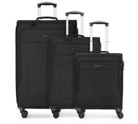 Franky Melbourne 3.0 Set de valises à 4 roulettes 3pcs avec soufflet extensible noir
