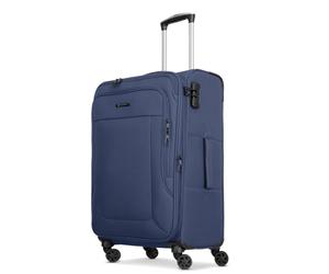 Franky Melbourne 3.0 Valise Grande | Trolley à Coque Souple avec 4 roulettes pivotantes, Soufflet Extensible, Compartiment pour Chemises et Serrure à Combinaison | 42cm x 29cm x 69cm - 2.95kg
