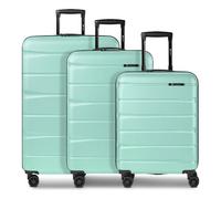 Franky Munich 4.0 4 roues Set de valises 3 pièces avec soufflet d'extension vert