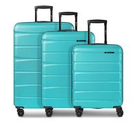 Franky Munich 4.0 4 roues Set de valises 3 pièces avec soufflet d'extension vert