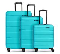 Franky Munich 4.0 Set de valises à 4 roulettes 3 pièces avec soufflet extensible vert