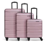 Franky Munich 4.0 Set de valises à 4 roulettes 3 pièces avec soufflet extensible violet