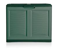 FRANKYSTAR Mettitutto Bac de rangement en plastique de 200 l pour extérieur, résistant à l'eau et aux UV, fabriqué en Italie (vert)