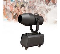 FRANREADER 2000W Grande Machine à Mousse pour Fêtes, Canon à Mousse Extérieur avec 2 Sachets Poudre, Portée 5-8m Couvre 50㎡, Rotation Auto pour Pool Party, Concert, Festival
