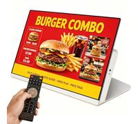 FRANREADER Affichage numérique de comptoir 700 nits luminosité Solaire, Gestion Cloud illimitée & USB Plug-and-Play, Non-Tactile Aluminium Durable, minuterie pour Salons de thé 24Inch