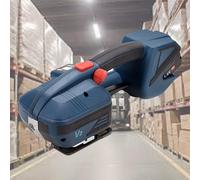 FRANREADER Cercleuse Électrique Portative, Cercleuse à Fusion à Chaud avec Batterie 4000mah, Cercleuse d'emballage Automatique, 900-3200N Ajustable,pour Cerclage d'emballage