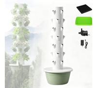 FRANREADER Design Potager d’intérieur Vertical 0,28m², 30L réservoir Change Eau 1x/Mois, Circulation Auto silencieuse, Kale Menthe fougère Fraise, Balcon Toit Farm Cadeau Maman 7Layers