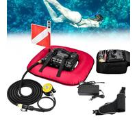 FRANREADER Narguilé Plongée Portable avec Compresseur et Filtres Efficaces. Respirateur sous Marin Adulte pour la Photographie, l'Exploration et la Chasse sous-Marine. Red-Singlebattery