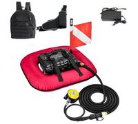 FRANREADER Respirateur sous Marin Adulte avec Arrêt de Sécurité et Moteur Silencieux. Système de Plongée Portable avec Batterie 151Wh pour la Photographie sous-Marine. Red-Singlebattery