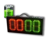 FRANREADER Tableau de Remplacement électronique LED pour Football, Affichage du Changement de Joueur avec Batterie Rechargeable, Tableau de Remplacement numérique Simple Face