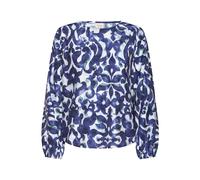 Fransa Chemisier 'ARIANA' gentiane / blanc, Taille XS