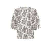 Fransa Chemisier 'ARIANA' noir / blanc, Taille M