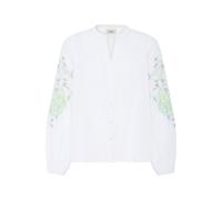 Fransa Chemisier 'FROLANA' vert / blanc, Taille L