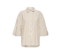 Fransa Chemisier 'FRPHEBE SH 1' beige / blanc, Taille S