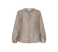 Fransa Chemisier 'WINA ' beige foncé / blanc, Taille XL