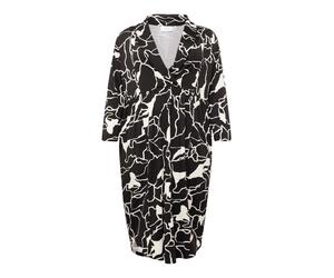Fransa Curve Robe 'Dot' noir / blanc, Taille 46