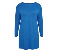 Fransa Curve Robes en maille 'Blume' bleu, Taille XL-XXL