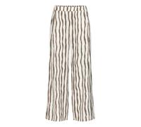Fransa Pantalon 'Riana' marron / blanc, Taille 40