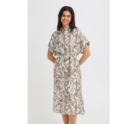 Fransa Robe 'Frariana Dr 19' taupe / blanc, Taille 42