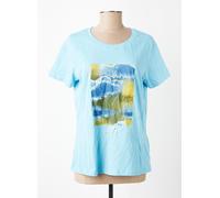 fransa tee-shirts et débardeurs femme de couleur bleu 38