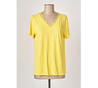fransa tee-shirts et débardeurs femme de couleur jaune