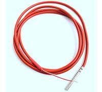 Fransande Capteur de TempéRature PT1000 à 2 Fils, Thermistance Enduite de Gel de Silicone, Sonde de 1,5 MèTre, 45 Mm X 5 Mm -50-180 Centigrades RTD