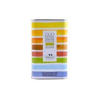 Frantoio Muraglia, bidon d'huile d'olive vierge extra 1lt, couleur arc-en-ciel, fruité intense