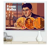 Franz Kafka (hochwertiger Premium Wandkalender 2026 DIN A2 quer), Kunstdruck in Hochglanz: Ein visueller Spaziergang durch Kafkas Leben und Werk